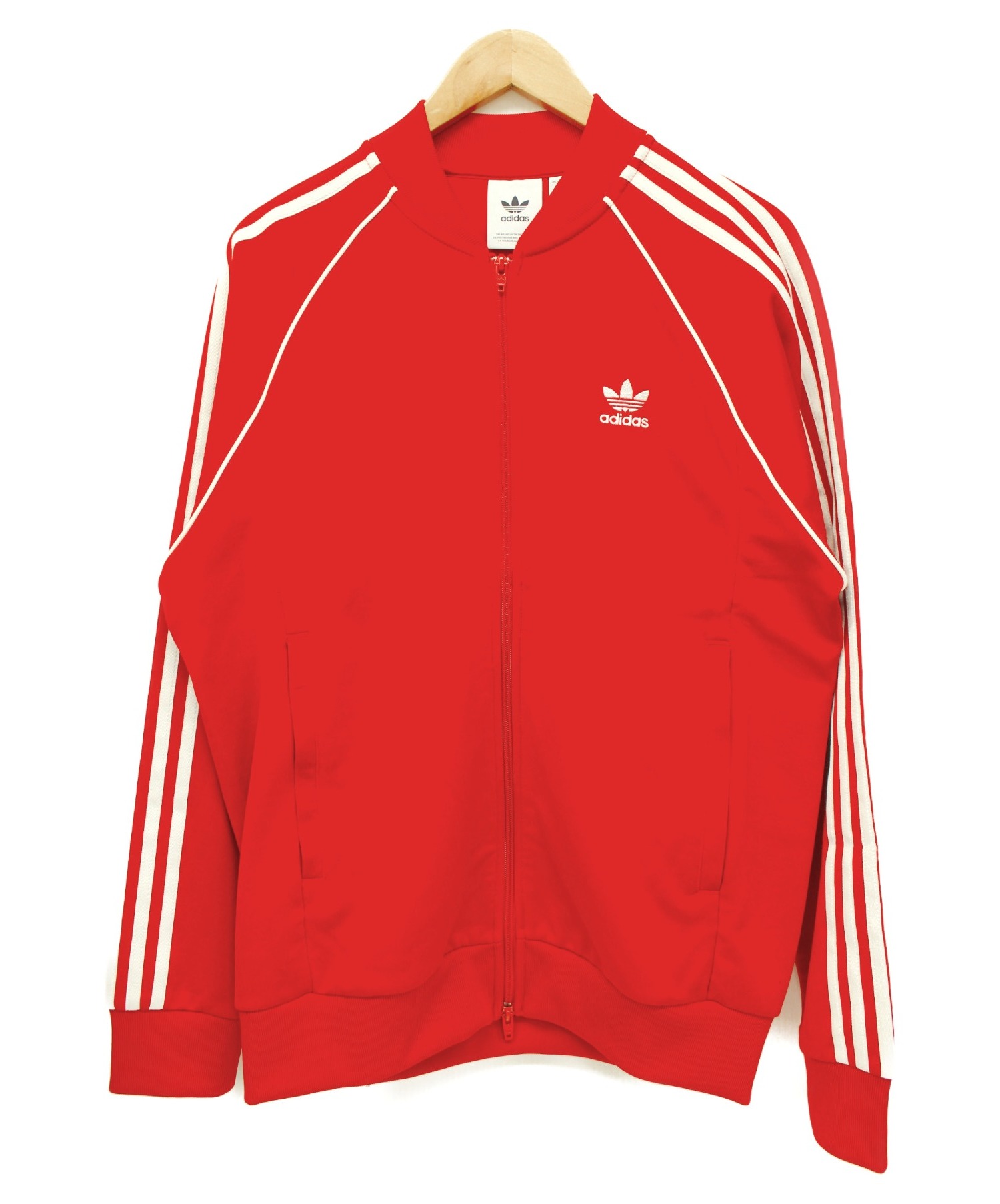 中古 古着通販 Adidas アディダス トラックジャケット レッド ホワイト サイズ O ブランド 古着通販 トレファク公式 Trefac Fashion