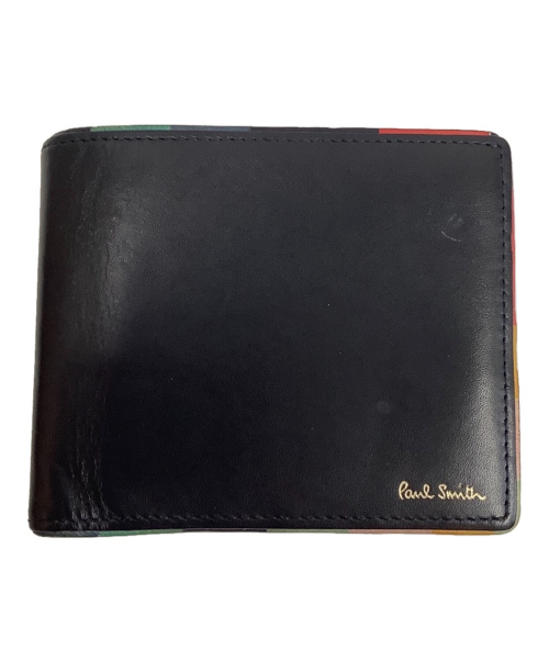 PAUL SMITH（ポールスミス）PAUL SMITH (ポールスミス) 2つ折り財布 ブラックの古着・服飾アイテム