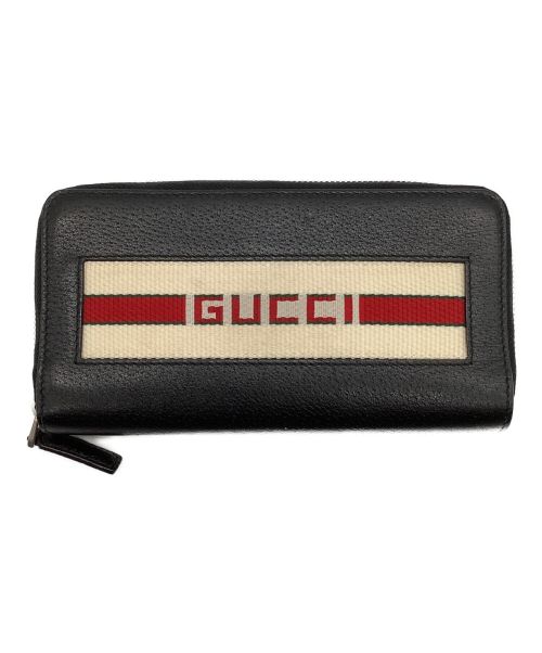 GUCCI（グッチ）GUCCI (グッチ) 長財布 ブラックの古着・服飾アイテム