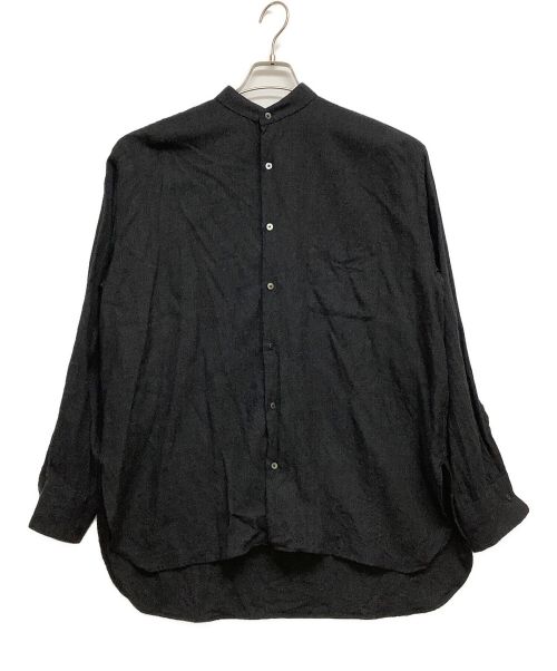 MARKAWARE（マーカウェア）MARKAWARE (マーカウェア) ノーカラーシャツ グレー サイズ:2の古着・服飾アイテム