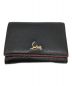 Christian Louboutin（クリスチャン・ルブタン）の古着「3つ折り財布」｜ブラック×レッド