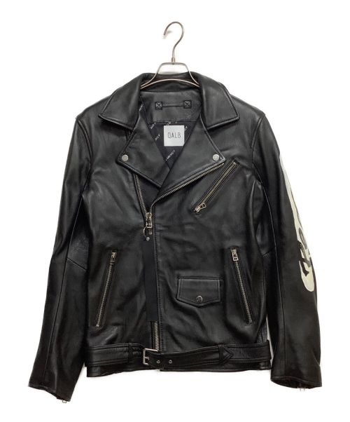 QALB（カルブ）QALB (カルブ) ダブルライダースジャケット ブラック サイズ:Lの古着・服飾アイテム