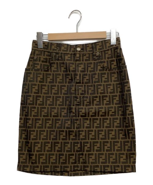 FENDI（フェンディ）FENDI (フェンディ) スカート ブラウン サイズ:30インチの古着・服飾アイテム