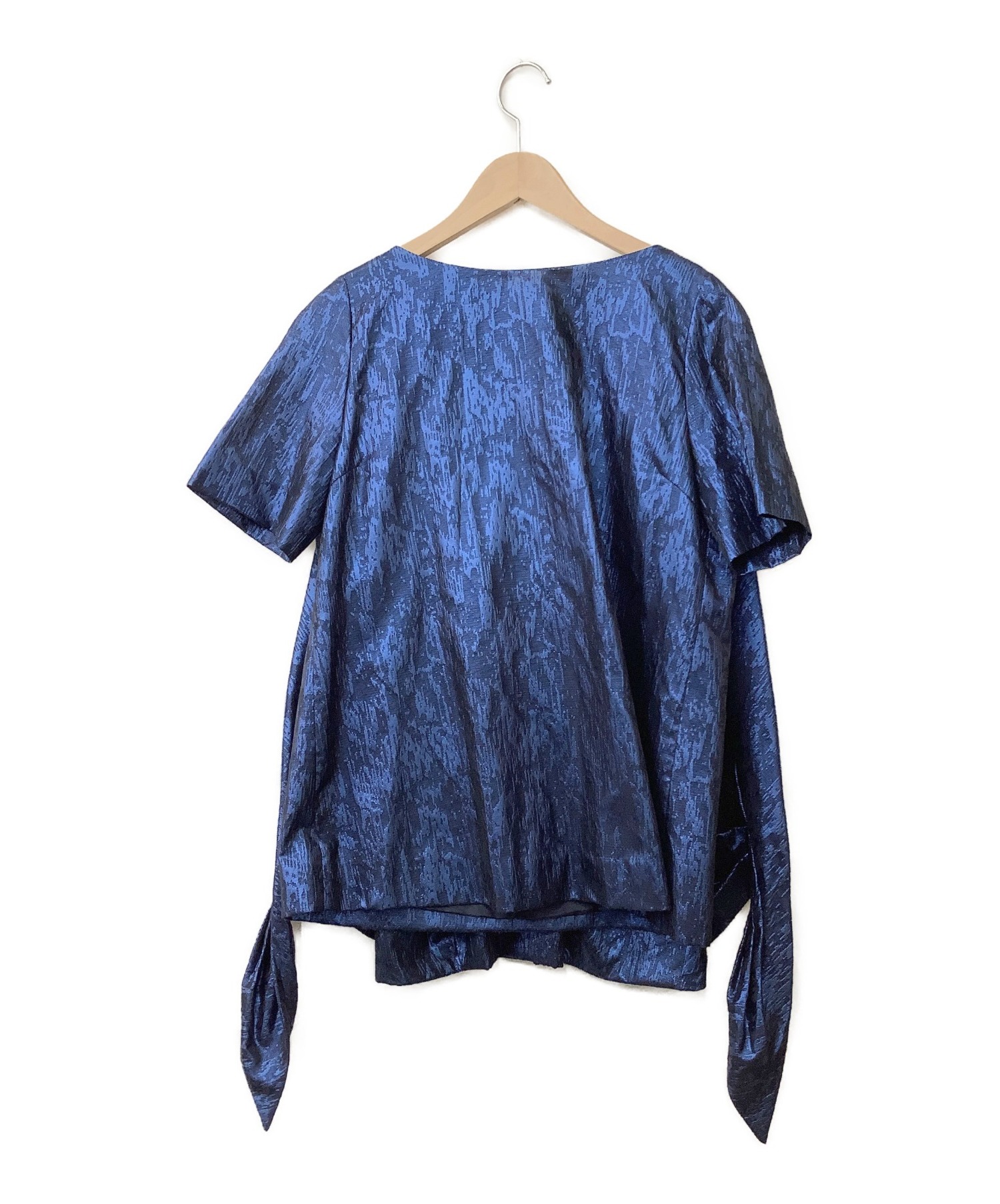 KEITA MARUYAMA (ケイタマルヤマ) 半袖ブラウス ブルー サイズ:M 未使用品