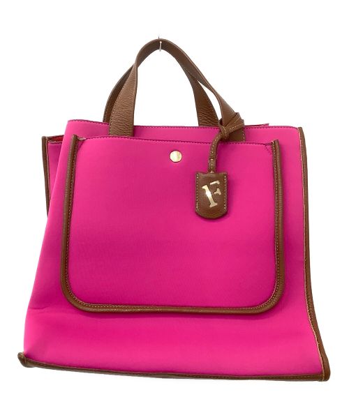 FURLA（フルラ）FURLA (フルラ) ネオプレントートバッグ ピンクの古着・服飾アイテム