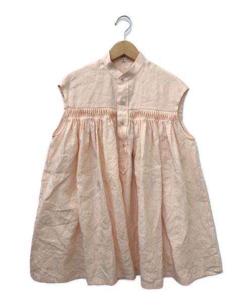 SCYE（サイ）SCYE (サイ) ノースリーブバンドカラーシャツ ピンク サイズ:38の古着・服飾アイテム