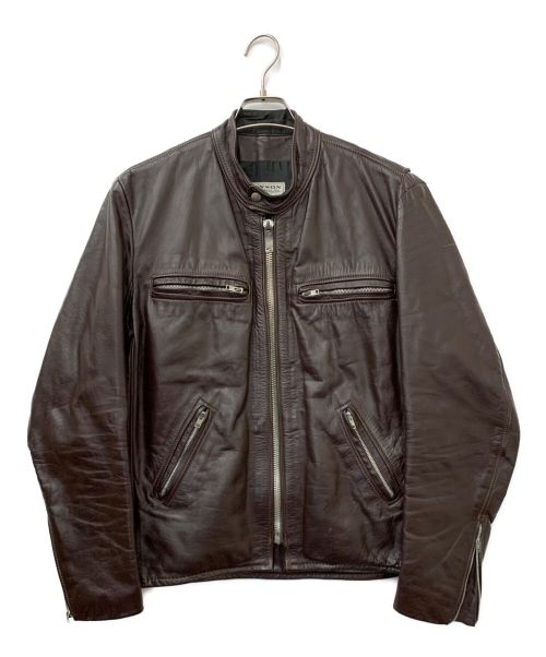 VANSON（バンソン）VANSON (バンソン) レザージャケット ブラウン サイズ:42の古着・服飾アイテム