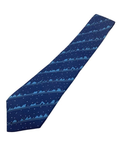 HERMES（エルメス）HERMES (エルメス) ネクタイ ブルー サイズ:-の古着・服飾アイテム