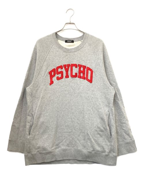 UNDERCOVER（アンダーカバー）UNDERCOVER (アンダーカバー) Dameged Wide Sweatshirt PSYCHO Patch グレー サイズ:2の古着・服飾アイテム