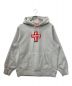 SUPREME（シュプリーム）の古着「Cross Box Logo Hooded Sweatshirt」｜グレー