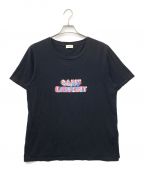 Saint Laurent Parisサンローランパリ）の古着「Neon T-Shirt」｜ブラック