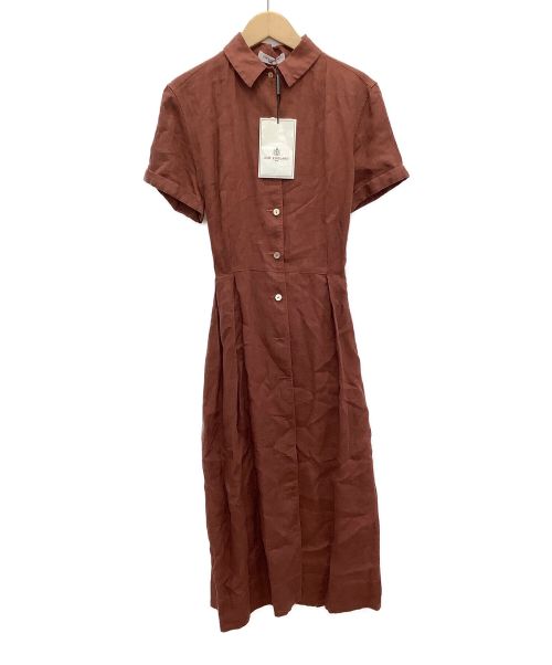 OLD ENGLAND（オールドイングランド）OLD ENGLAND (オールドイングランド) ロングシャツワンピース ブラウン サイズ:038 未使用品の古着・服飾アイテム