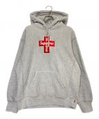 SUPREMEシュプリーム）の古着「Cross Box Logo Hooded Sweatshirt」｜グレー