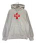 SUPREME（シュプリーム）の古着「Cross Box Logo Hooded Sweatshirt」｜グレー