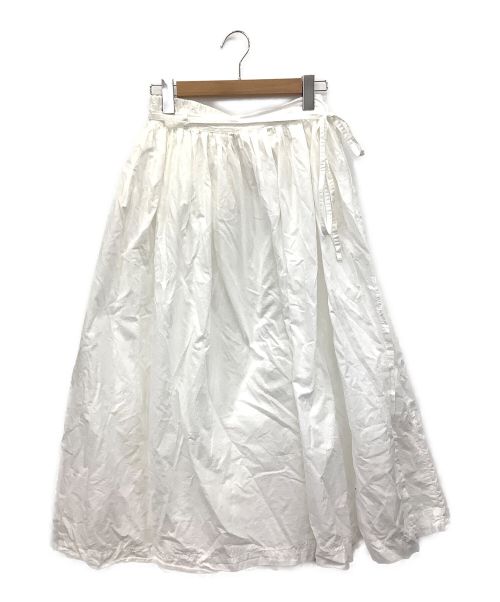 Gauze（ガーゼ）gauze (ガーゼ) デザインスカート ホワイト サイズ:Freeの古着・服飾アイテム