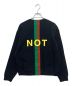 GUCCI (グッチ) Fake/Not Print Sweatshirt ブラック サイズ:XS 未使用品：40000円