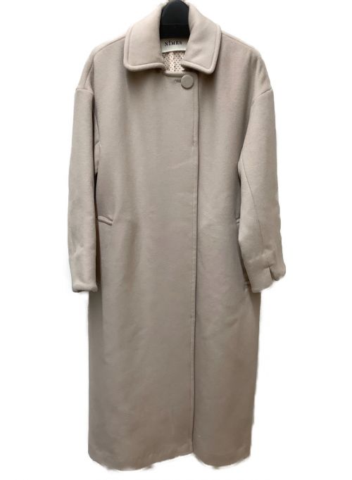 NIMES（ニーム）NIMES (ニーム) ウールメルトンステンカラーコート ベージュ サイズ:ONE SIZEの古着・服飾アイテム