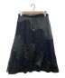 DRAWER (ドゥロワー) サテンレース切替スカート ブラック×ネイビー サイズ:36：12800円