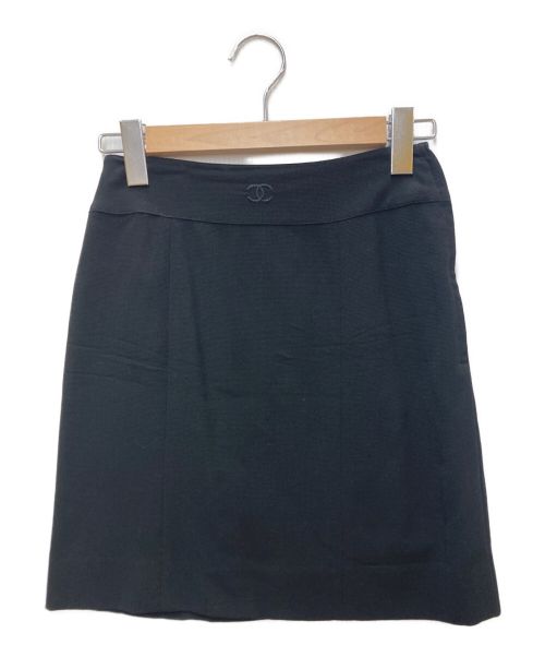 CHANEL（シャネル）CHANEL (シャネル) ミニスカート ブラック サイズ:38の古着・服飾アイテム
