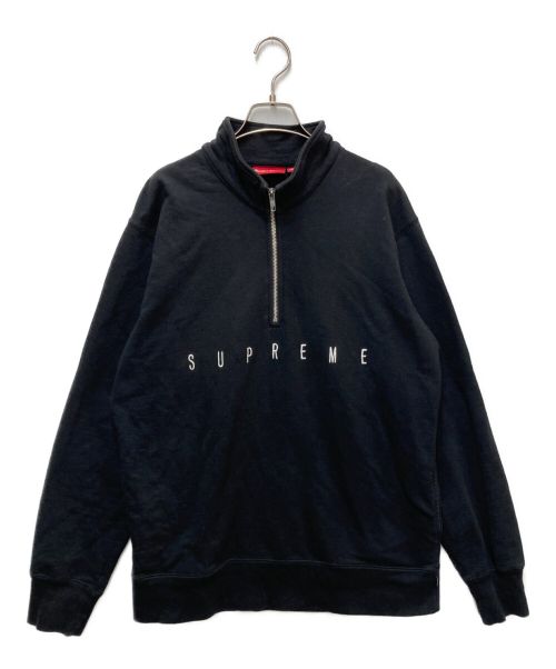 SUPREME（シュプリーム）Supreme (シュプリーム) ハーフジップスウェット ブラック サイズ:Lの古着・服飾アイテム