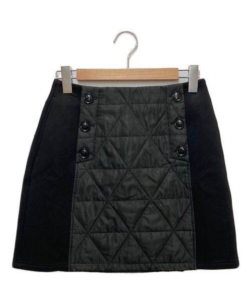 SCOT CLUB（スコットクラブ）SCOT CLUB (スコットクラブ) キルティングドッキングスカート ブラック サイズ:FREE 未使用品の古着・服飾アイテム