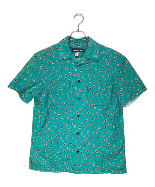 MONITALY（モニタリー）MONITALY (モニタリー) 半袖シャツ グリーン×ピンク サイズ:Sの古着・服飾アイテム