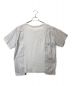 MM6 Maison Margiela (エムエムシックス メゾンマルジェラ) 切替VネックTシャツ ホワイト サイズ:XS：4800円