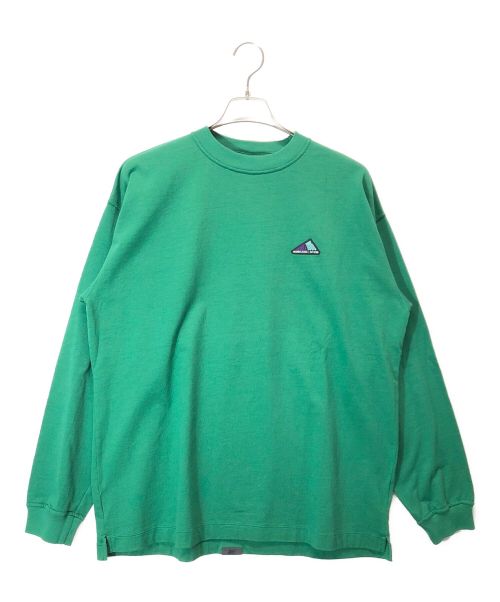 NEW BALANCE（ニューバランス）NEW BALANCE (ニューバランス) MT1996 グラフィックロングスリーブTシャツ グリーン サイズ:Ｍの古着・服飾アイテム