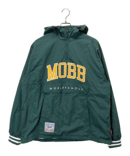 MOBB（モブ）MOBB (モブ) ハーフジッププルオーバーナイロンジャケット グリーン サイズ:XLの古着・服飾アイテム