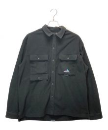 NEW BALANCE（ニューバランス）の古着「クラシックフリースCPOシャツ」｜ブラック