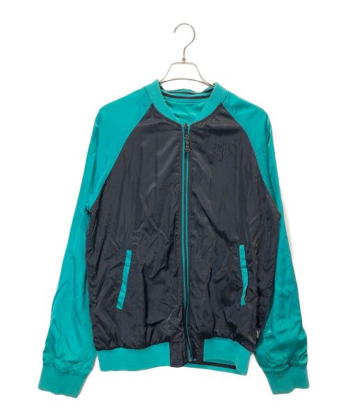 DIESEL（ディーゼル）DIESEL (ディーゼル) スカジャン ブラック×グリーン サイズ:XLの古着・服飾アイテム