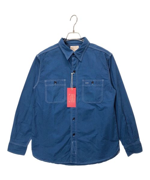 BONCOURA（ボンクラ）BONCOURA (ボンクラ) USNワークシャツ ブルー サイズ:SIZE38の古着・服飾アイテム