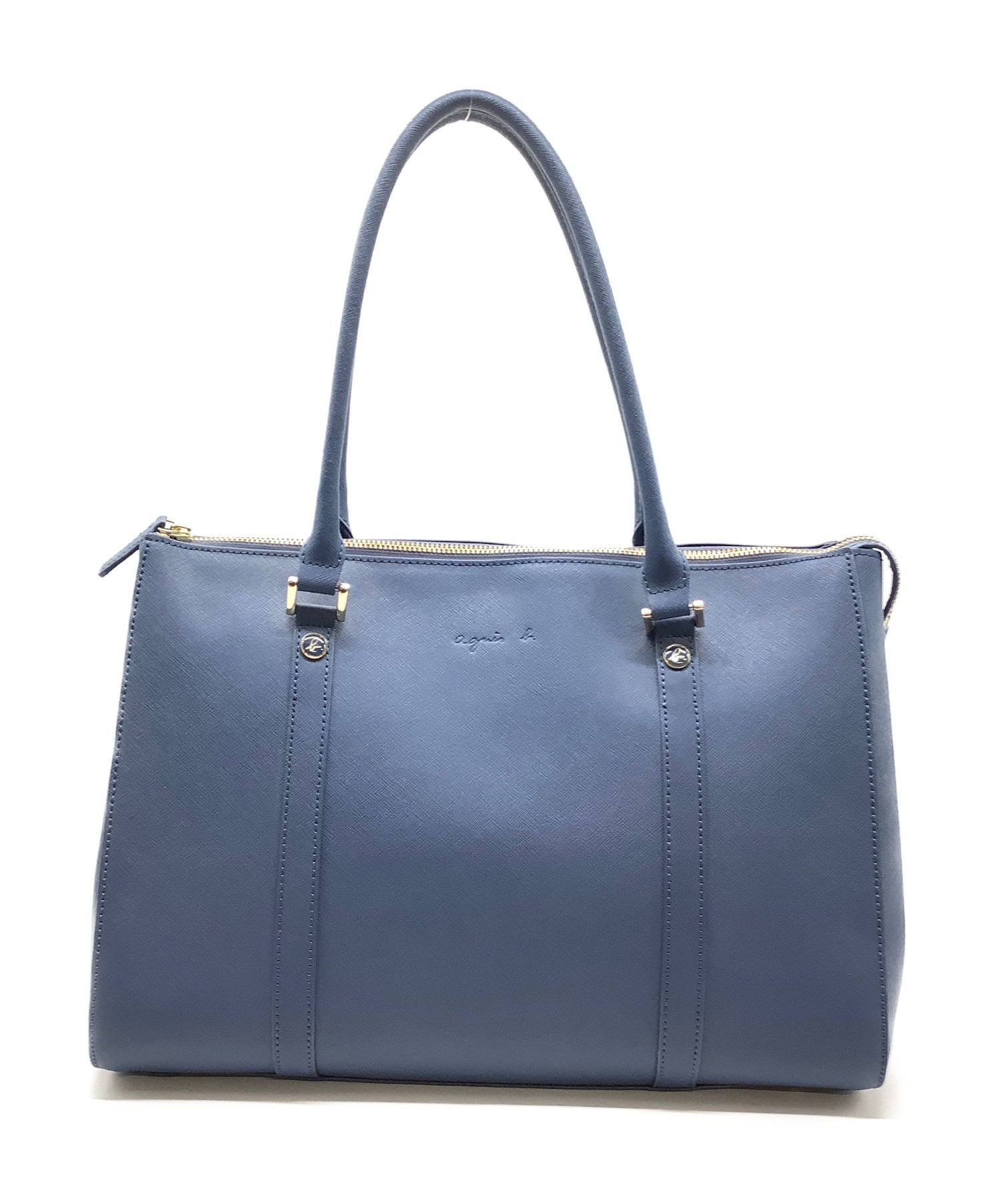 中古 古着通販 Agnes B Voyage アニエスベーボヤージュ トートバッグ ブルー レザー ブランド 古着通販 トレファク公式 Trefac Fashion