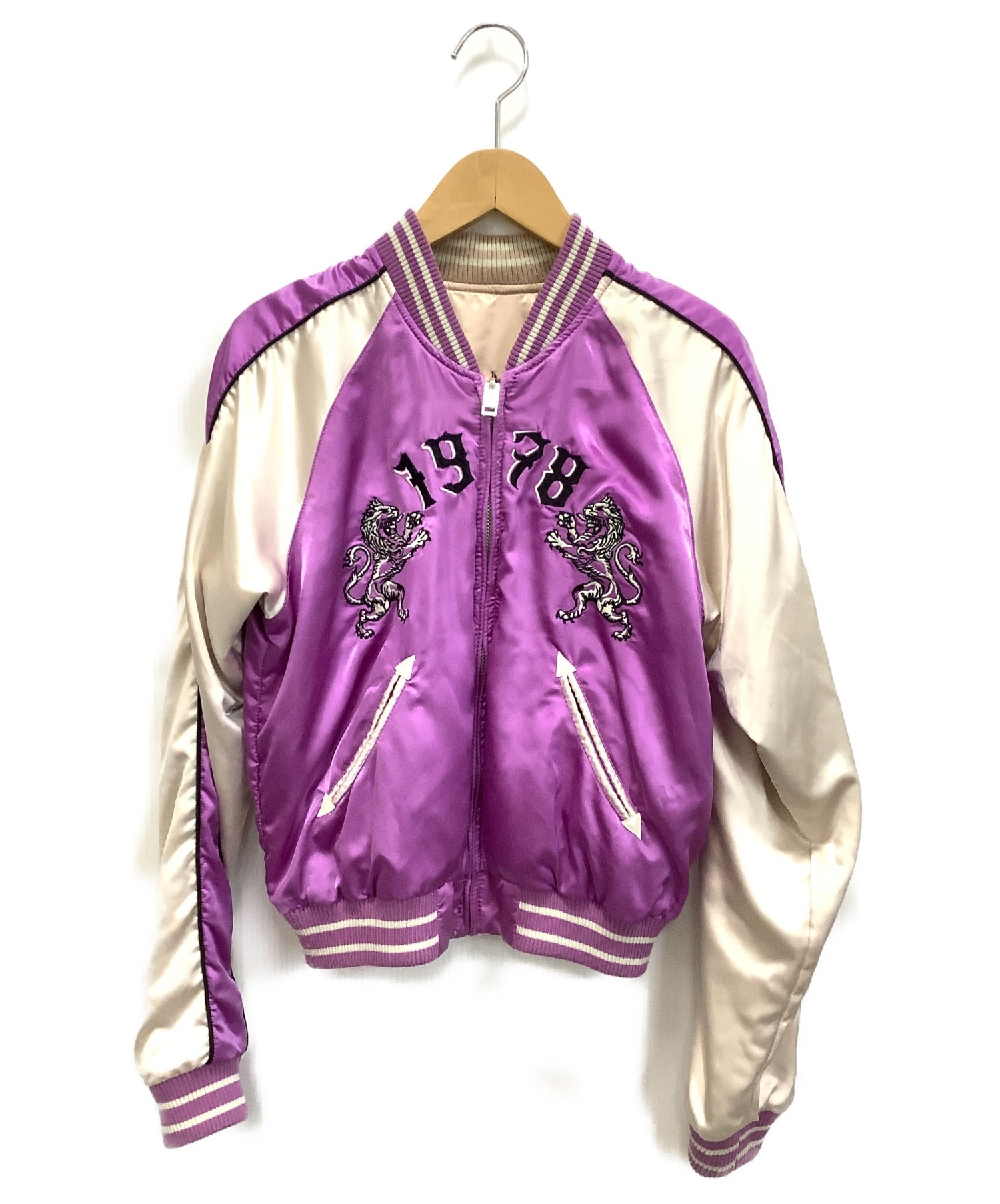 中古 古着通販 Diesel ディーゼル スカジャン ホワイト パープル サイズ ｘｓ 春秋物 ブランド 古着通販 トレファク公式 Trefac Fashion