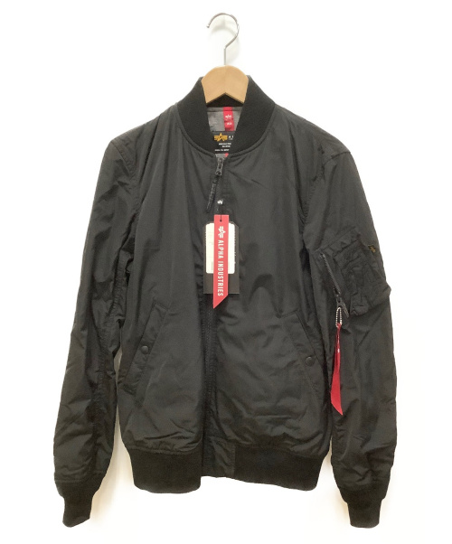 中古・古着通販】ALPHA (アルファ) MA-1ジャケット ブラック サイズ:M 
