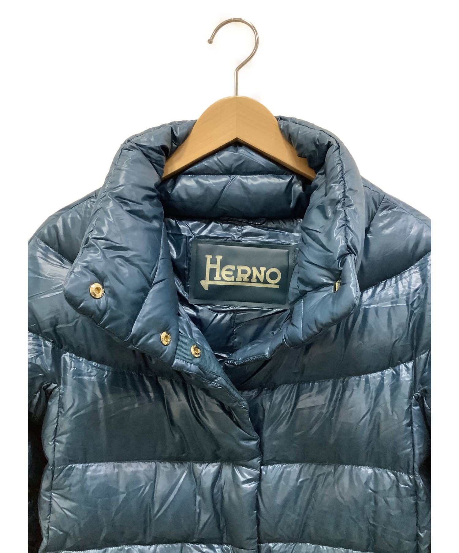 HERNO (ヘルノ) ダウンコート ブルー サイズ:40