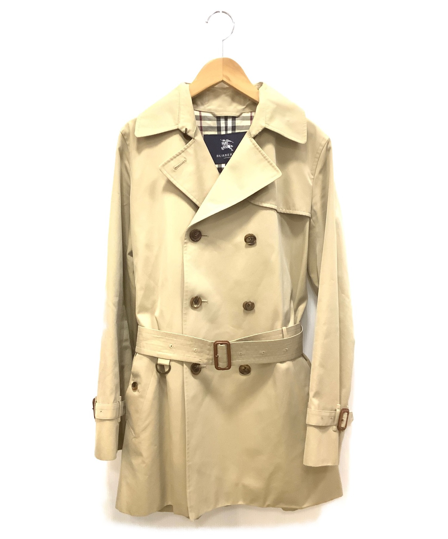 中古 古着通販 Burberry London バーバリーロンドン ショートトレンチコート ベージュ サイズ 40 ノバチェック 春物 ブランド 古着通販 トレファク公式 Trefac Fashion