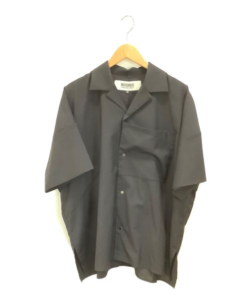BASISBROEK（バージスブルック）BASISBROEK (バージスブルック) オープンカラーシャツ ブラック サイズ:2の古着・服飾アイテム