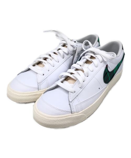 NIKE（ナイキ）NIKE (ナイキ) Nike Blazer Low 77 Tartan ホワイト×グリーン サイズ:cm29 未使用品の古着・服飾アイテム