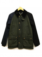 Barbour（バブアー）の古着「CRAZY BEDALE BY」｜オリーブ×ネイビー
