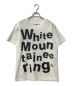 WHITE MOUNTAINEERING（ホワイトマウンテ二アニング）の古着「プリントTシャツ」｜ホワイト×ブラック