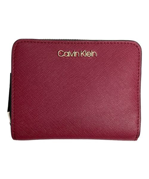 Calvin Klein（カルバンクライン）Calvin Klein (カルバンクライン) 2つ折り財布 ボルドー 未使用品の古着・服飾アイテム