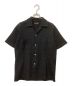 Jersey Craft（ジャージ クラフト）の古着「シースルー半袖シャツ」｜ブラック