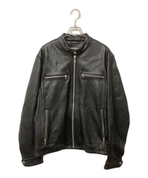 MICHAEL KORS（マイケルコース）MICHAEL KORS (マイケルコース) レザージャケット ブラック サイズ:Mの古着・服飾アイテム