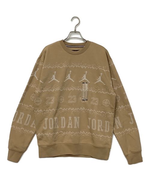 JORDAN（ジョーダン）JORDAN (ジョーダン) クルーネックスウェット ブラウン サイズ:M 未使用品の古着・服飾アイテム