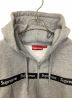 Supreme (シュプリーム) Text Stripe Hooded Sweatshirt グレー サイズ:S：17000円
