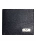 ARMANI EXCHANGEアルマーニ エクスチェンジ）の古着「2つ折り財布」｜ブラック