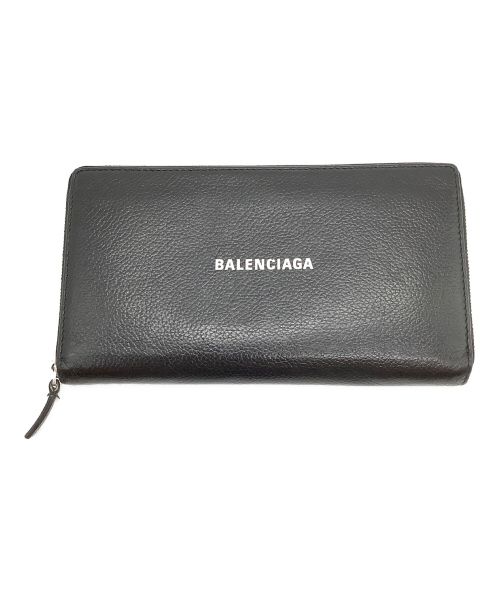 BALENCIAGA（バレンシアガ）BALENCIAGA (バレンシアガ) ラウンドファスナー長財布 ブラック サイズ:-の古着・服飾アイテム