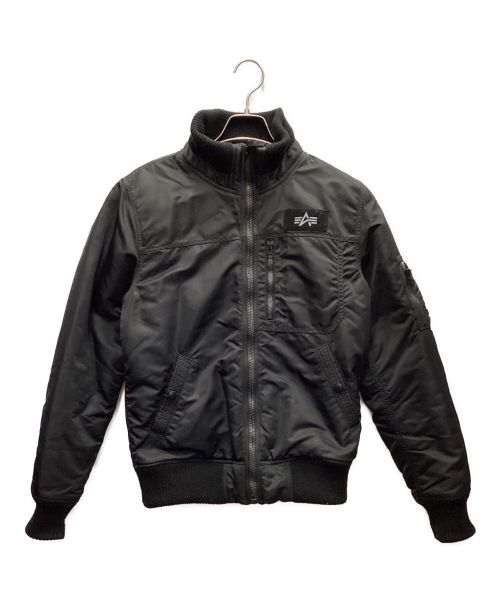ALPHA（アルファ）ALPHA (アルファ) MA-1ジャケット ブラック サイズ:Mの古着・服飾アイテム
