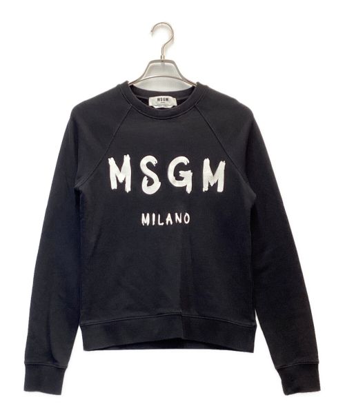 MSGM（エムエスジーエム）MSGM (エムエスジーエム) プリントスウェット ブラック サイズ:XSの古着・服飾アイテム